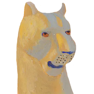 🙄 lion, animal, cat, wildlife, portrait, big cat telegram sticker