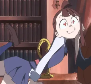 😍 Atsuko Kagari Little Witch Academia Anime, Strega, Magia, Atsuko Kagari, Little Witch Academia telegram sticker