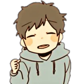 🌨 süß, Anime, Cartoon, Junge, kawaii, fröhlich telegram sticker
