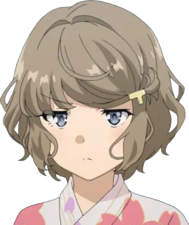 😒 Mai Sakurajima Rascal Does Not Dream of Bunny Girl Senpai Anime, Mädchen, Hase, Sakurajima, Mai telegram sticker