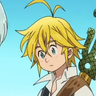 🥠 Meliodas Seven Deadly Sins アニメ, キャラクター, メリオダス, 七つの大罪 whatsapp sticker