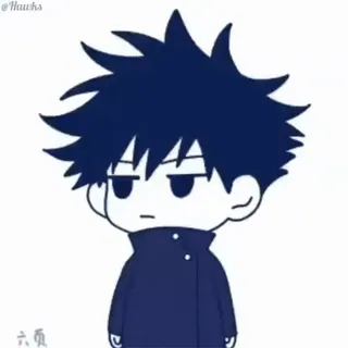 😑 六页 Anime, Desenho animado, Personagem telegram sticker