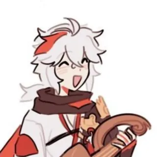 😃 Kaedehara Kazuha Genshin Impact 原神, 动漫, 枫原万叶, 万叶, 游戏 telegram sticker