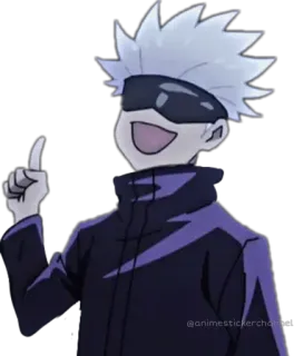 😁 Gojo Satoru Jujutsu Kaisen @animestickerchannel Anime, Sticker, Gojo Satoru, Jujutsu Kaisen telegram sticker