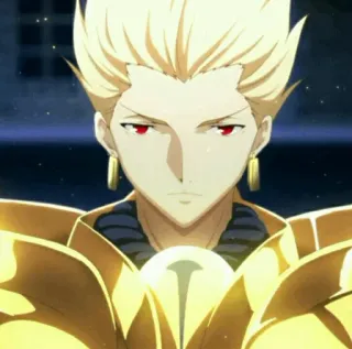 ✨ Gilgamesh Fate anime, fate, gilgamesh, postać telegram sticker