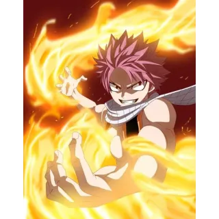 😈 Natsu Dragneel Fairy Tail Anime, Mangá, Fairy Tail, Natsu, Fogo, Magia whatsapp sticker