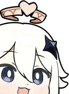 😍 Paimon Genshin Impact paimon, genshin impact, anime, videogame, fofo, kawaii telegram sticker