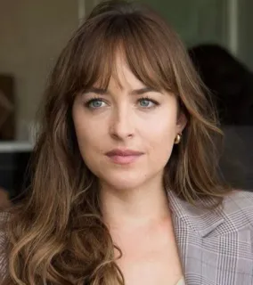 🙂 wanita, aktris, potret, dakota johnson telegram sticker