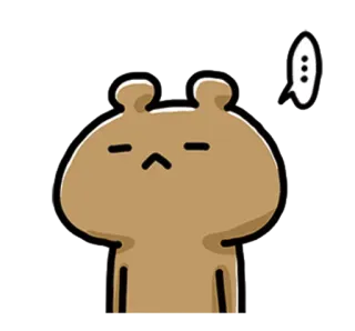 💙 gấu, nhãn dán, hoạt hình, động vật, suy nghĩ, biểu cảm telegram sticker