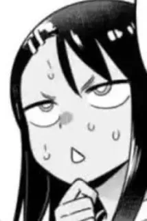 😱 Anime, Manga, Wyraz twarzy, Kreskówka, Postać, Ilustracja telegram sticker