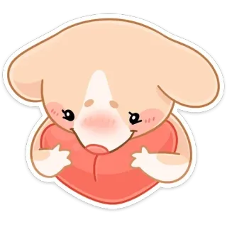 ☺️ dog, heart, cute, animal, cartoon, love telegram sticker