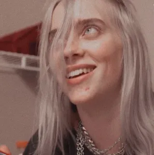 💧 Billie Eilish Billie Eilish, นักร้อง, ป๊อปสตาร์, คนดัง, เพลง telegram sticker