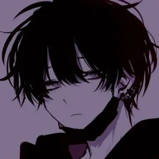 🖤 anime, manga, character, avatar, boy, dark hair whatsapp sticker