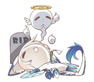 Ciri and Cyril Faerin Forever telegram stickers