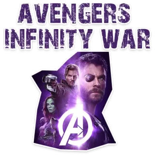 👍 Avengers Infinity War AVENGERS INFINITY WAR Vingadores, Guerra Infinita, Marvel, super-herói, filme, personagens, quadrinhos telegram sticker