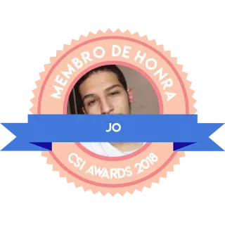 🎖 MEMBRO DE HONRA
JO
CSI AWARDS 2018 nagrody, honor, portret, osoba telegram sticker