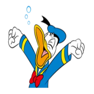 😴 Donald Duck vịt donald, hoạt hình, disney, hoạt họa, nhân vật telegram sticker