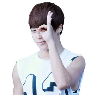 👌 asian, k-pop, okay gesture, idol, man telegram sticker