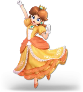 🌼 Daisy videogame, prinses, Daisy, Nintendo telegram sticker