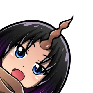 😍 Lucoa Miss Kobayashi's Dragon Maid Anime, Drache, Cartoon, Lucoa, Miss Kobayashis Drachenmädchen telegram sticker