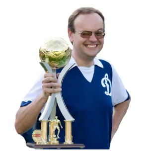 😉 man, soccer, trophy, sports, winner, celebration telegram sticker
