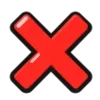 ❌