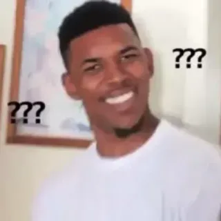 🤔 confus, réflexion, question, mème whatsapp sticker