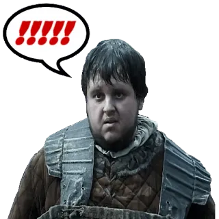 ‼️ !!!!! exclamation points, speech bubble, man, worried, expression telegram sticker
