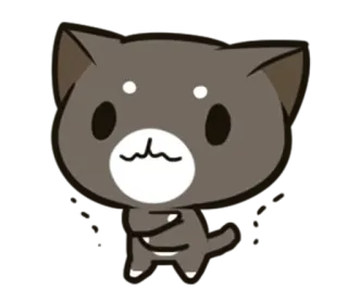 😣 แมว, สัตว์, การ์ตูน, สติกเกอร์ whatsapp sticker