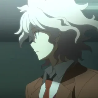 😦 Nagito Komaeda Danganronpa anime, danganronpa, nagito komaeda, character, white hair telegram sticker