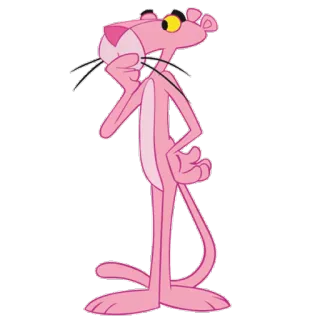 😗 Pink Panther pink, panther, cartoon, animation, cat telegram sticker