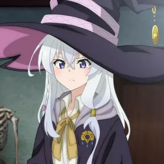 🪄 Anime, Bruxa, Garota, Magia, Chapéu telegram sticker