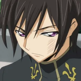 🥀 Lelouch Lamperouge Code Geass 애니메이션, 캐릭터, 를르슈, 코드기아스 telegram sticker