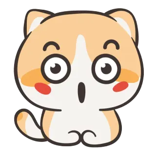 🐱 cat, cartoon, cute, sticker, animal, emoji telegram sticker