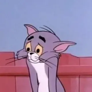 🤍 Tom Cat Tom and Jerry 만화, 고양이, 슬픈, 톰과 제리, 애니메이션 telegram sticker