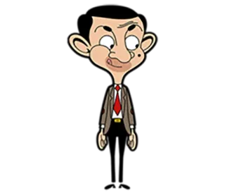 😏 Mr. Bean Dessin animé, Comédie, Drôle, Personnage, Mr. Bean telegram sticker