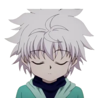 😶 Killua Zoldyck Hunter x Hunter anime, manga, Killua, Hunter x Hunter, cartoon, character telegram sticker