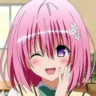 🎭 Lala Satalin Deviluke To Love Ru อนิเมะ, ผู้หญิง, น่ารัก, ผมสีชมพู, ลาร่า ซาตาริน เดวิลุค, To Love Ru telegram sticker