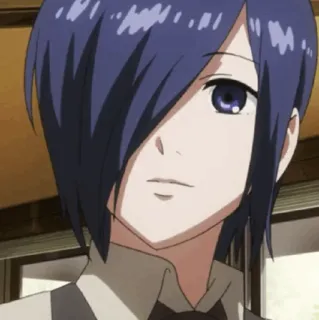 🪁 Touka Kirishima Tokyo Ghoul อนิเมะ, มังงะ, Tokyo Ghoul, Touka Kirishima, ตัวละคร, ภาพเหมือน telegram sticker