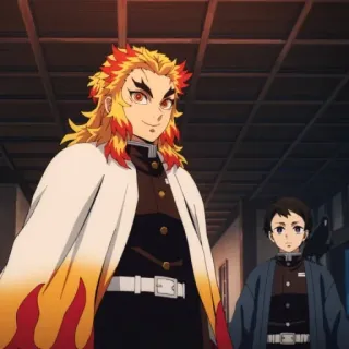 🔥 Kyojuro Rengoku Demon Slayer Anime, Demon Slayer, Rengoku, Charakter, Manga whatsapp sticker