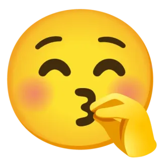 😘 Biểu tượng cảm xúc, Hôn, Mặt hôn, Yêu, Tình cảm telegram sticker