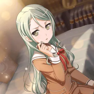 😑 Sayo Hikawa BanG Dream! Anime, Chica, Uniforme escolar, Personaje, Arte, BanG Dream! telegram sticker