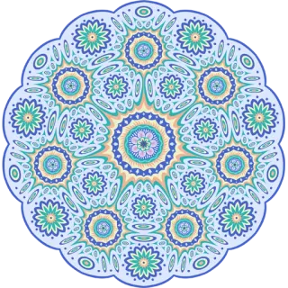 🎨 マンダラ, パターン, 花柄, 装飾, オーナメント, 花, デザイン, 幾何学模様 telegram sticker