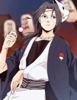 🍡 Itachi Uchiha Naruto anime, manga, Itachi, Naruto, Uchiha, character, Japanese telegram sticker