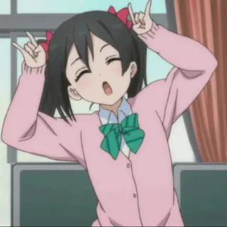🎈 Nico Yazawa Love Live! Anime, Niedlich, Mädchen, Idol, Cartoon telegram sticker