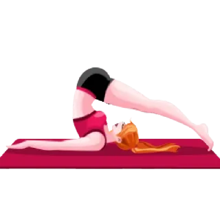 🧘‍♀️ Yoga, Fitness, Exercice, Femme, Pose, Sport, Santé telegram sticker