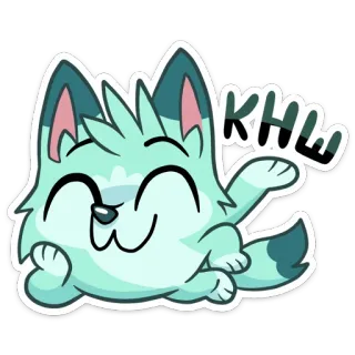 ☺️ KHL Dibujos animados, Lobo, Feliz, Animal telegram sticker