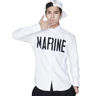 🤐 MAFINE man, pose, kpop, fashion, mafine, white shirt telegram sticker
