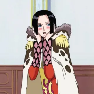 🥰 Boa Hancock One Piece Anime, Personagem, Rainha, Mangá, Fofo, Rubor telegram sticker