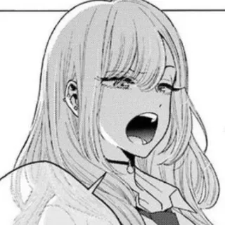 📀 Manga, Anime, Fille, Dessin animé, Illustration, Portrait telegram sticker